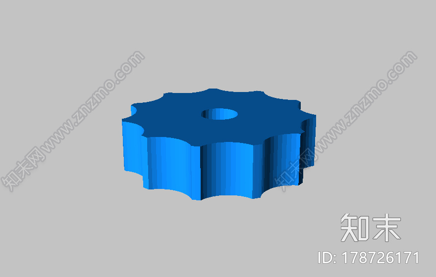 手拧螺母3d打印模型下载【ID:178726171】