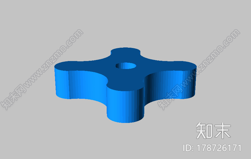 手拧螺母3d打印模型下载【ID:178726171】