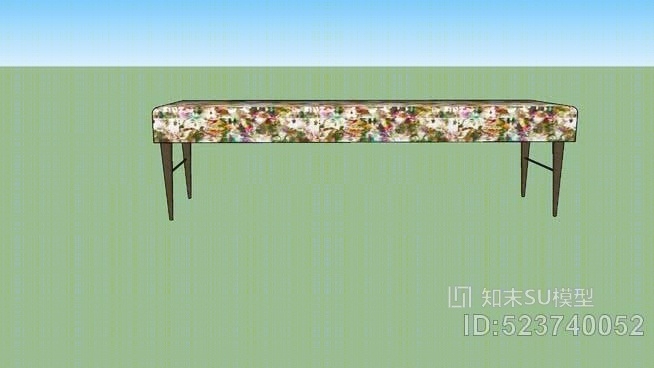 软垫座垫SU模型下载【ID:523740052】