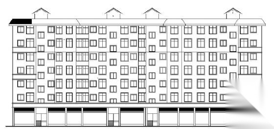 某七层住宅楼建筑方案图cad施工图下载【ID:149850196】