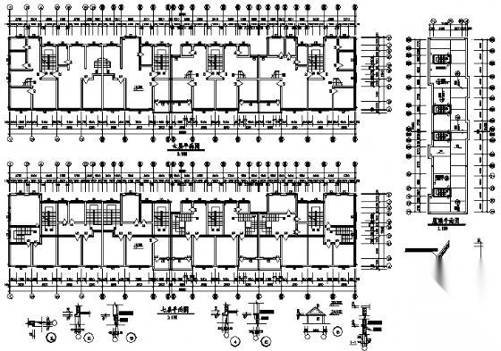 某七层住宅楼建筑方案图cad施工图下载【ID:149850196】