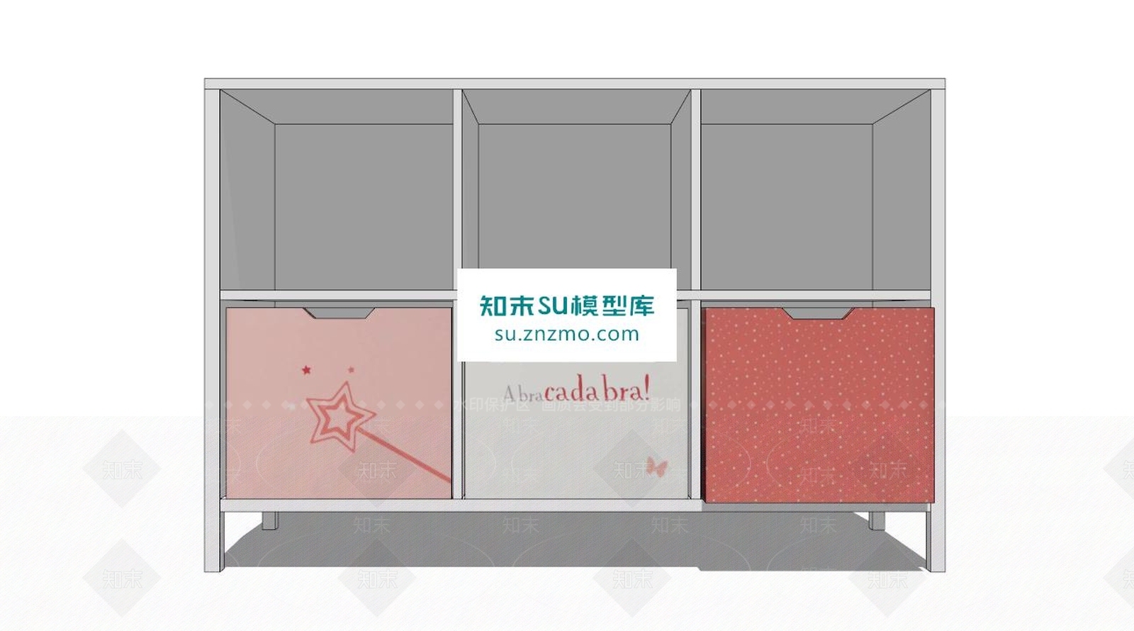 儿童小柜子SU模型下载【ID:161529291】