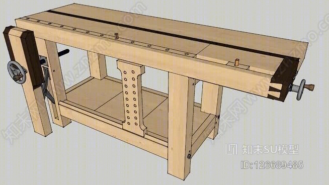 鲁博工作台SU模型下载【ID:126689485】