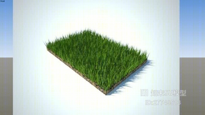 现代花草SU模型草图