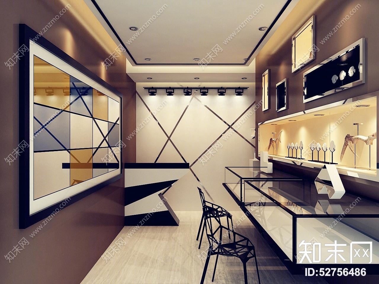 现代珠宝店3D模型下载【ID:52756486】