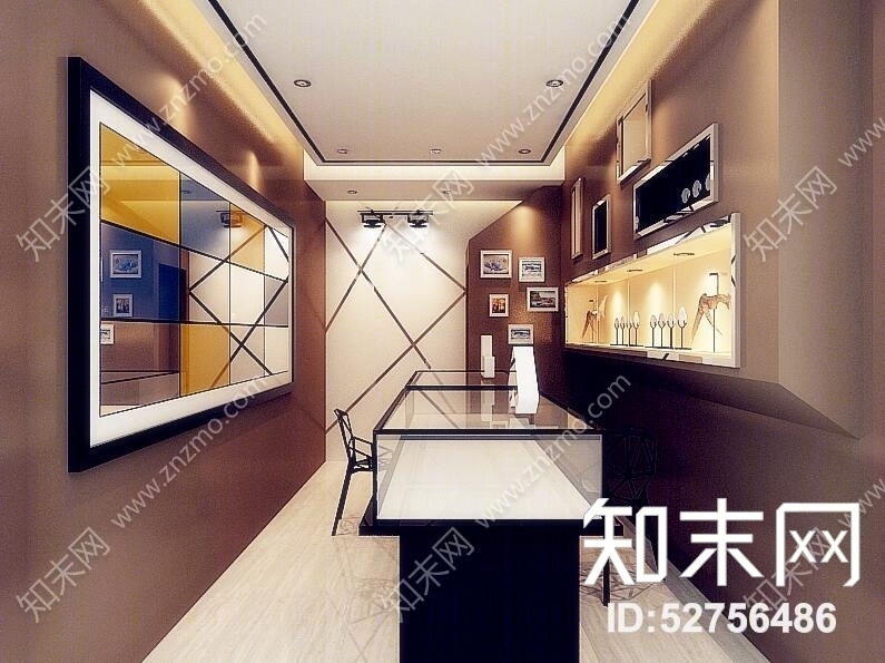 现代珠宝店3D模型下载【ID:52756486】