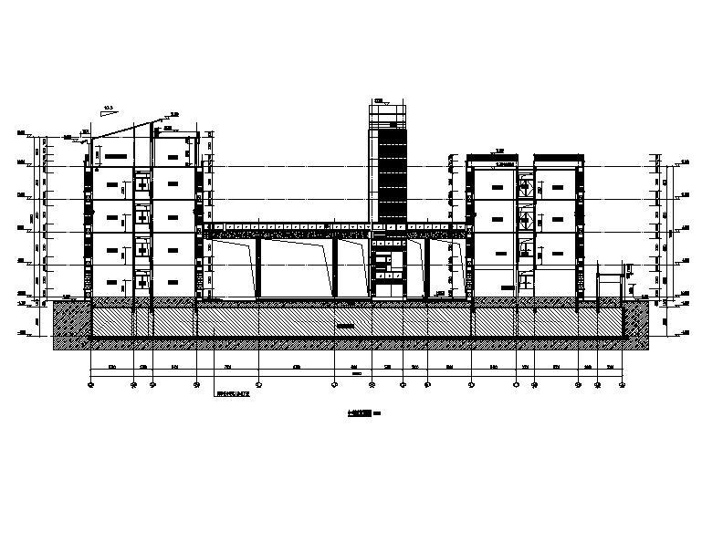 [江苏]五层玻璃幕墙高校行政办公楼建筑施工图cad施工图下载【ID:149958133】