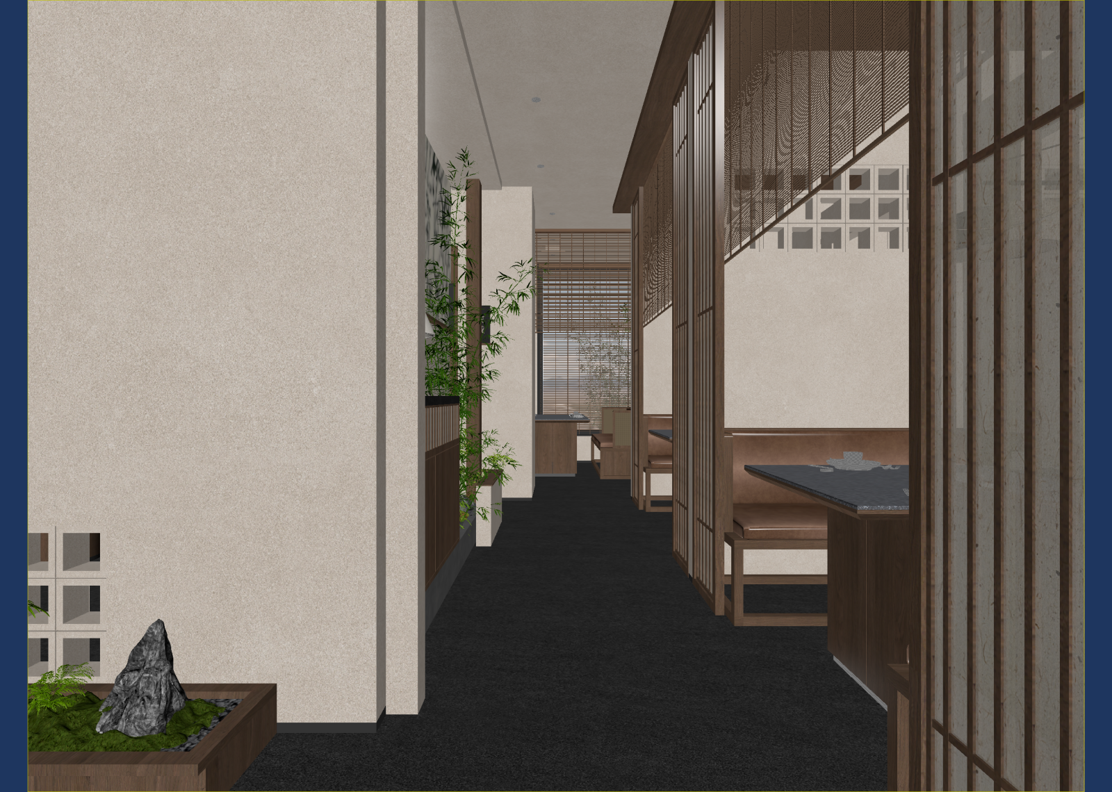 现代茶馆3D模型下载【ID:1214337409】