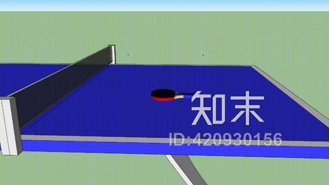 乒乓球乒乓球乒乓球桌SU模型下载【ID:420930156】