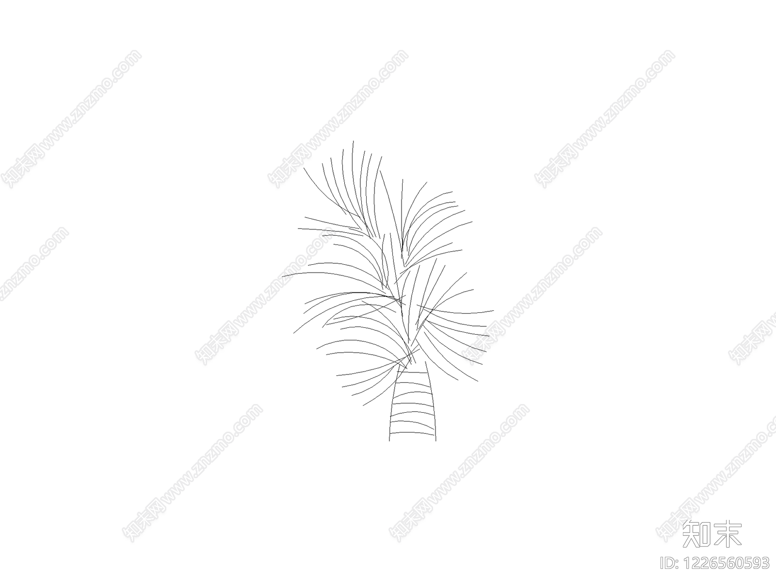 现代乔木种植CAD图纸