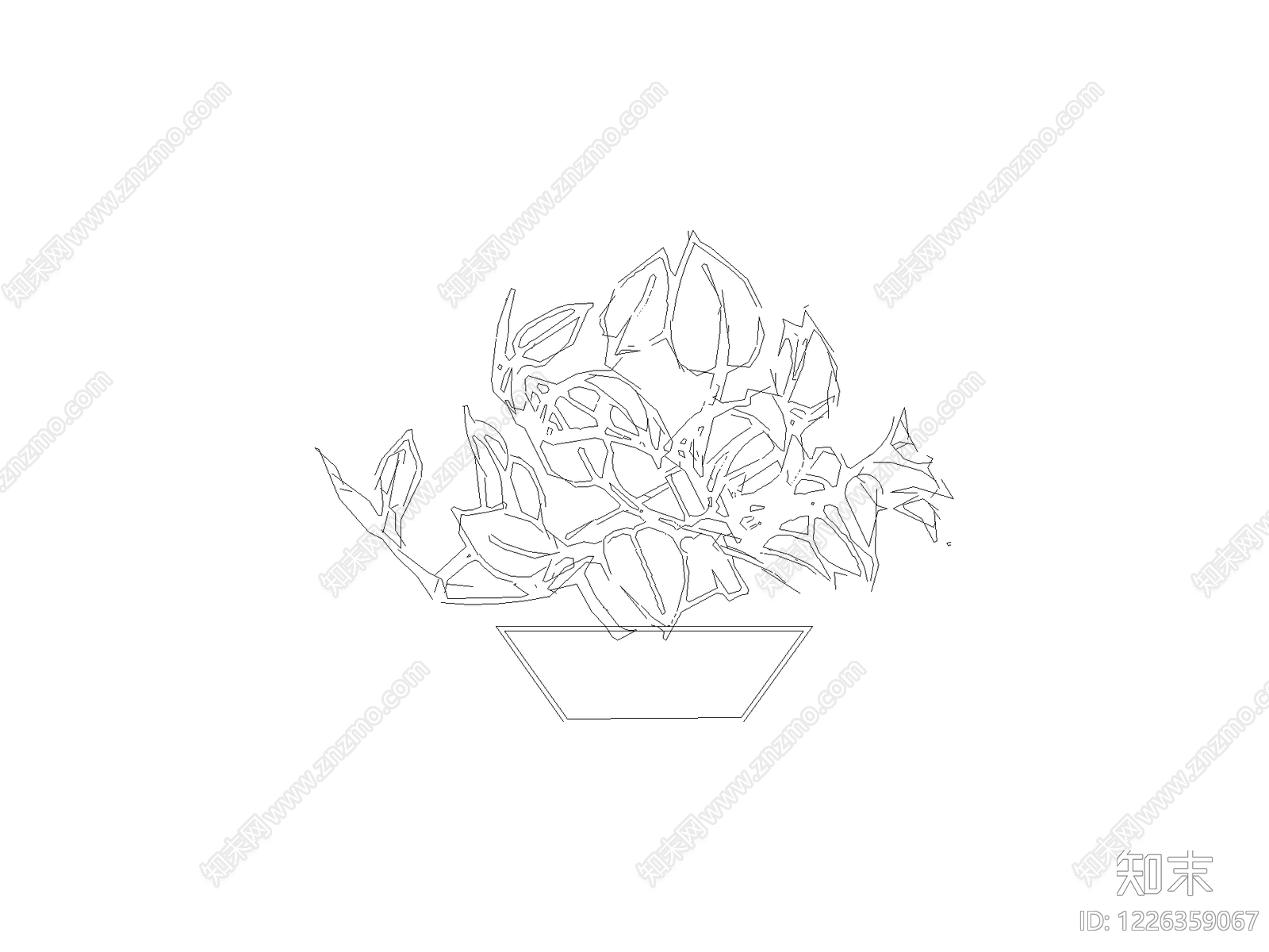绿植cad施工图下载【ID:1226359067】