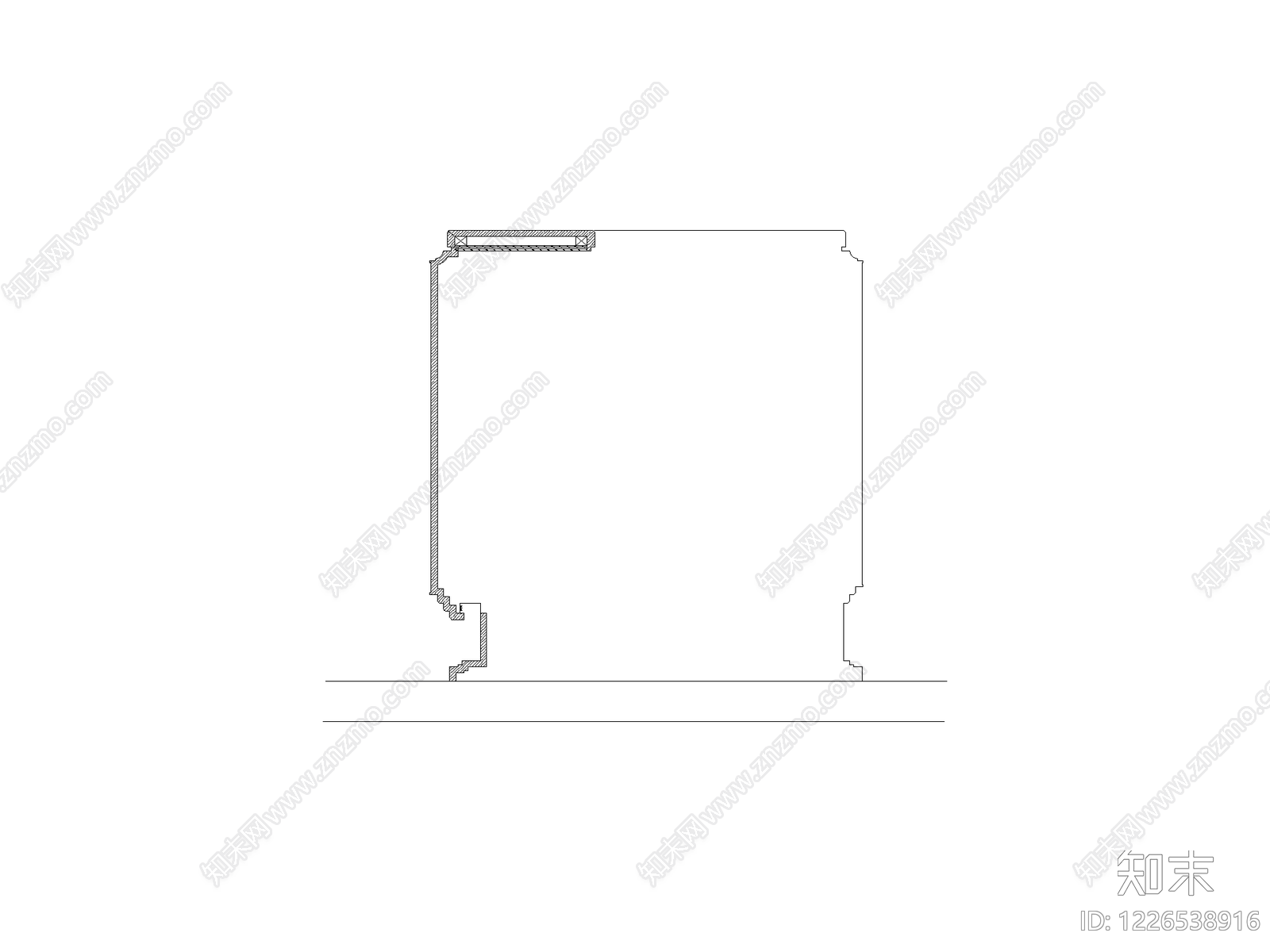 现代装饰线条CAD图纸