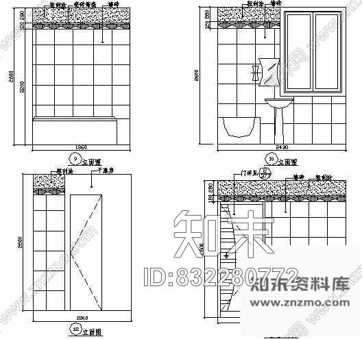 图块/节点VIP房立面图2cad施工图下载【ID:832280772】