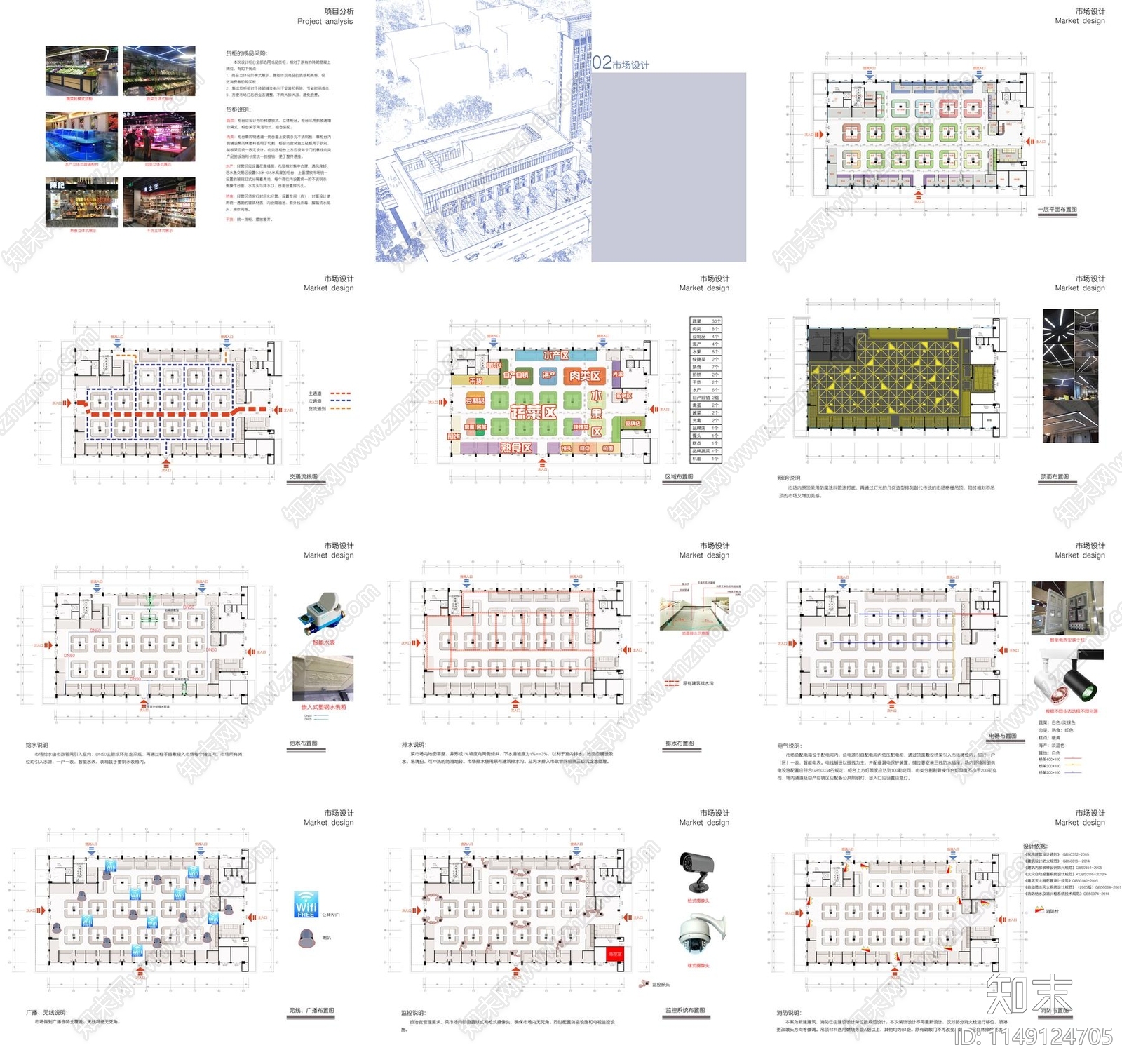宿迁靳塘新区菜场农贸市场室内方案设计下载【ID:1149124705】