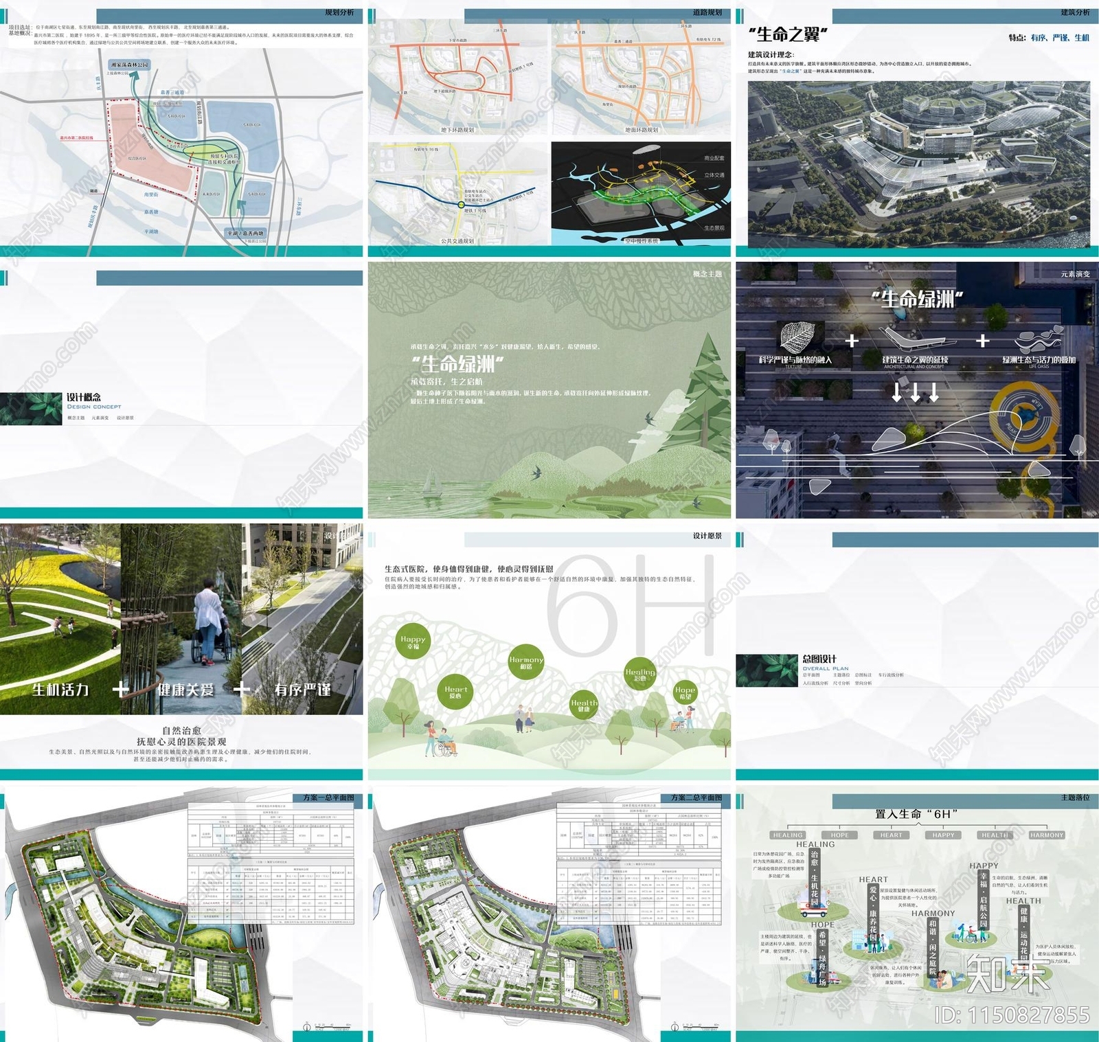 现代嘉兴市第二医院景观迁建方案设计下载【ID:1150827855】_【知末方案文本库】