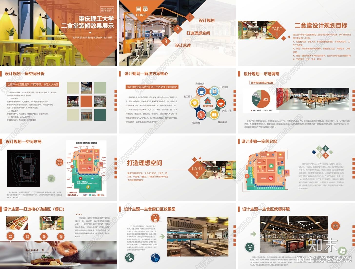 现代重庆理工大学二食堂装修方案文本下载【ID:1150973203】