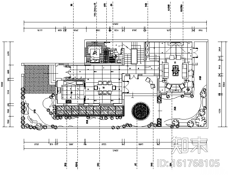 曦城现代风格别墅样板间设计施工图（附效果图）cad施工图下载【ID:161768105】