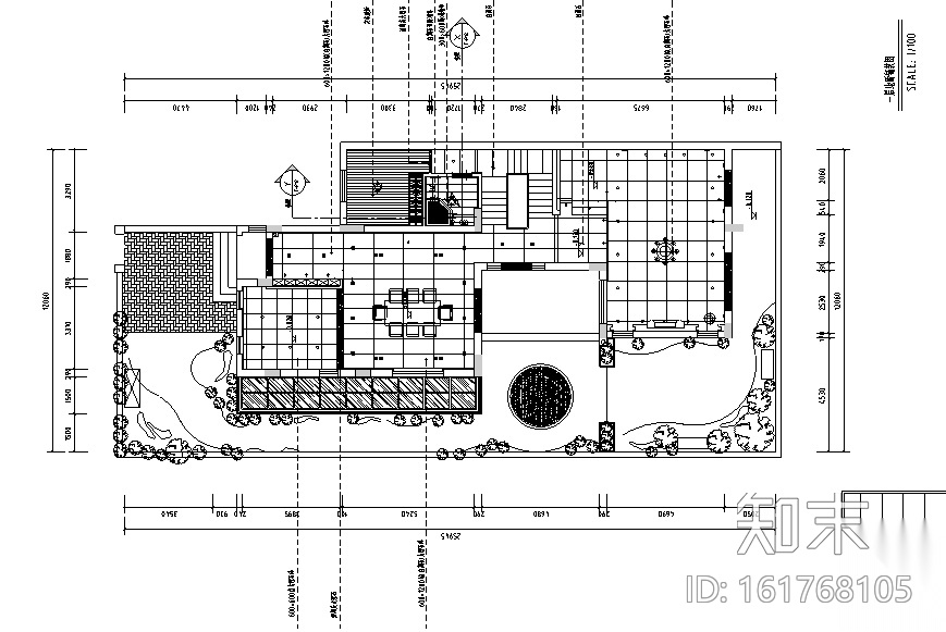 曦城现代风格别墅样板间设计施工图（附效果图）cad施工图下载【ID:161768105】