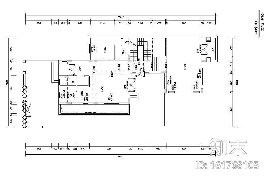 曦城现代风格别墅样板间设计施工图（附效果图）cad施工图下载【ID:161768105】