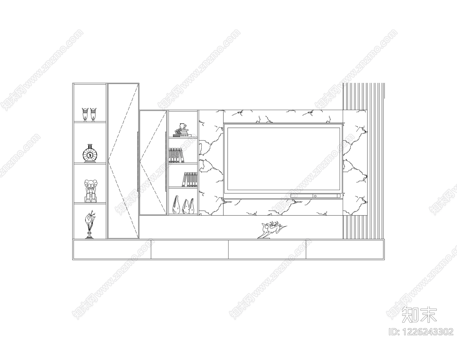 柜子cad施工图下载【ID:1226243302】