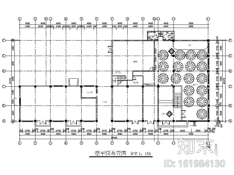 [江苏]四层酒店装修图cad施工图下载【ID:161984130】