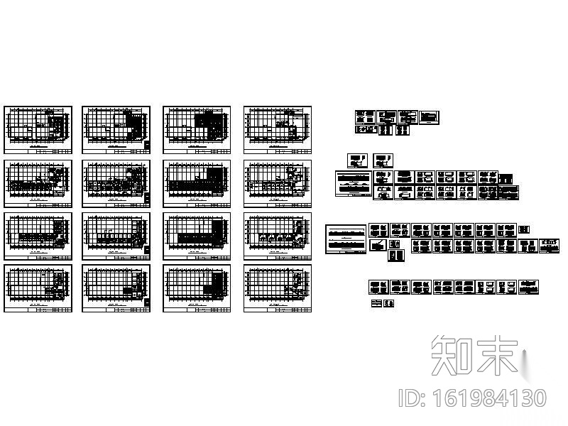 [江苏]四层酒店装修图cad施工图下载【ID:161984130】