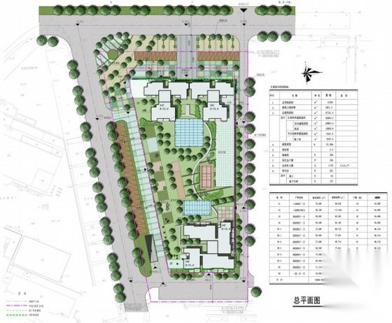 [广东]某二十四层商住楼建筑施工图（含效果图）cad施工图下载【ID:165924133】