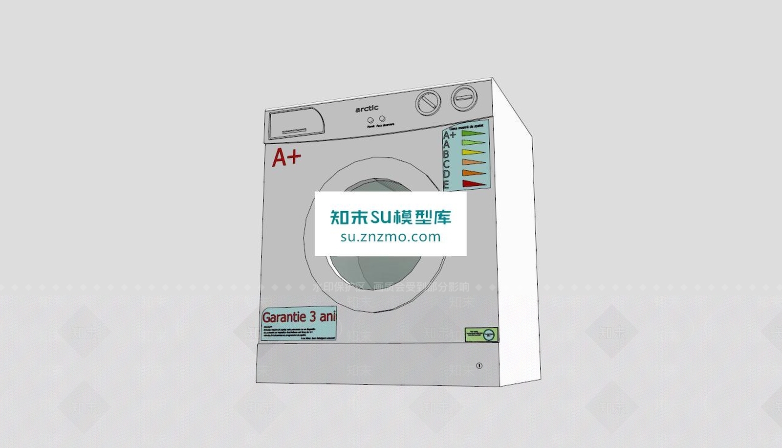 北极洗衣机SU模型下载【ID:170606136】