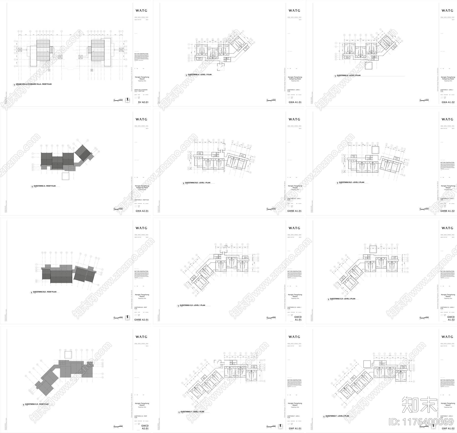 新中式中式酒店建筑下载【ID:1176400069】