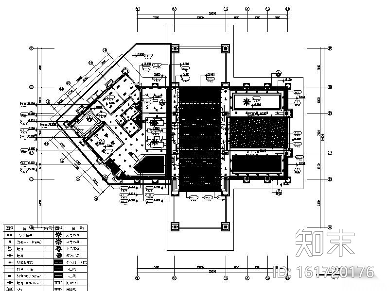 [成都]韵艺静雅中式风售楼处室内设计施工图cad施工图下载【ID:161720176】