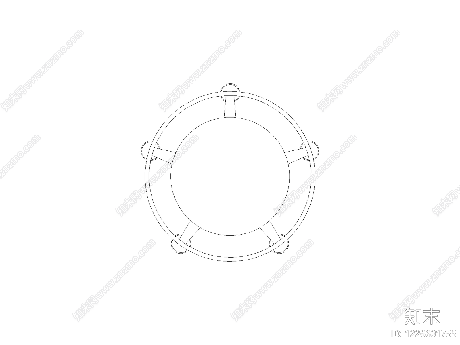 椅子cad施工图下载【ID:1226601755】