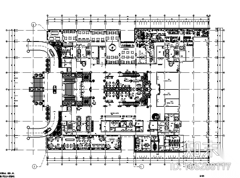 [重庆]五星级大酒店装饰设计施工图（附效果图）cad施工图下载【ID:166288117】