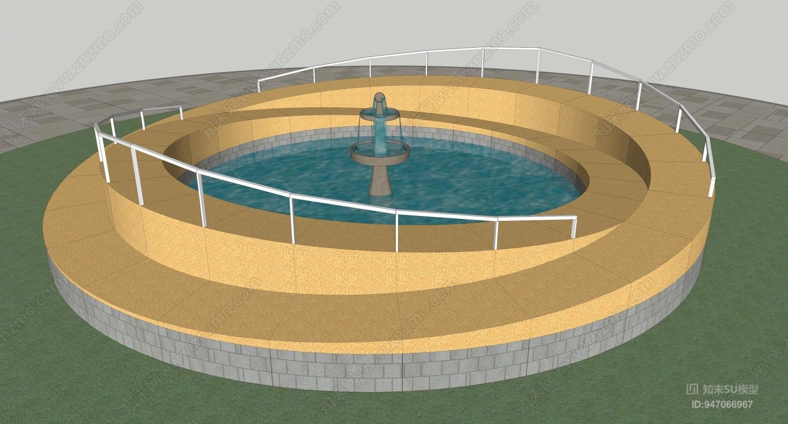 现代景观小品SU模型下载【ID:947066967】