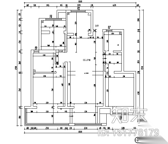 混搭风格天然材料三居室住宅设计施工图（附效果图）cad施工图下载【ID:161778179】