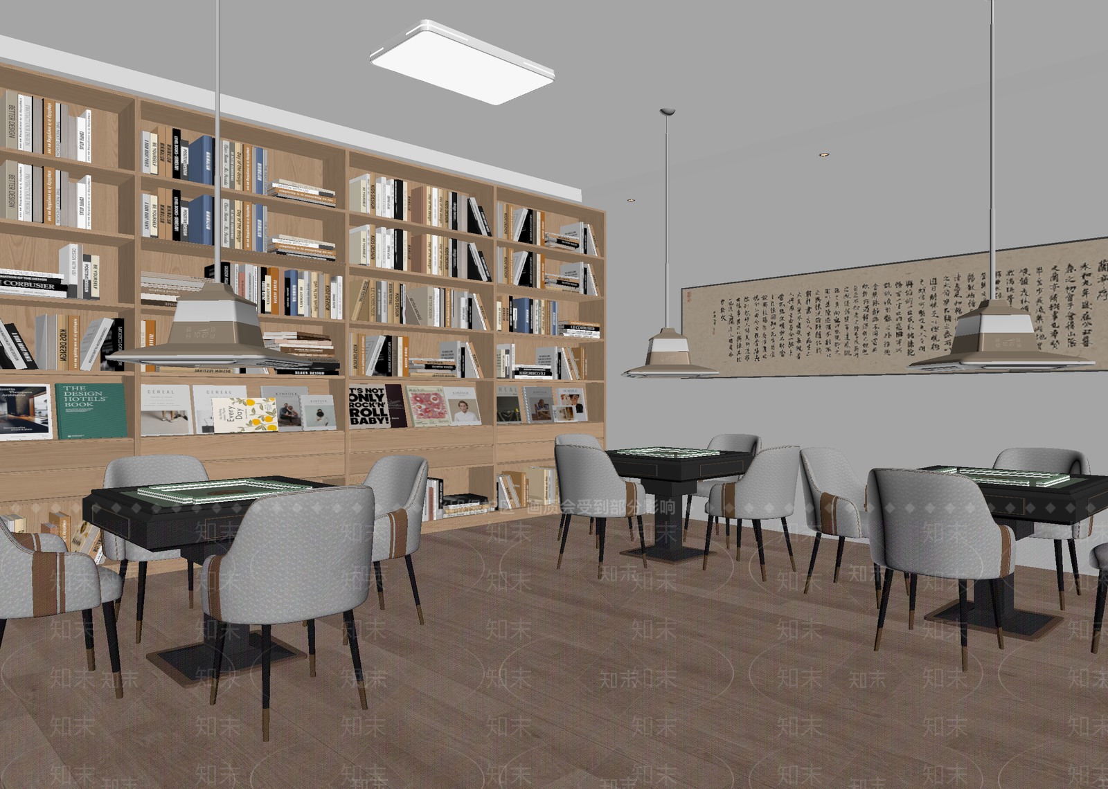 现代茶馆3D模型下载【ID:1215027992】