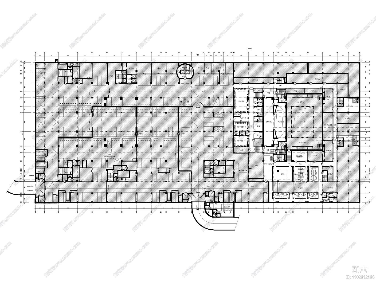 安徽现代剧院文化馆室内装修设计施工图施工图下载【ID:1102812196】