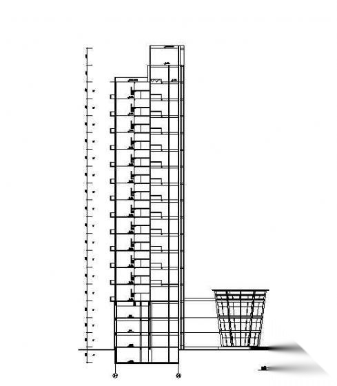 某复式十六层商住楼建筑方案图纸cad施工图下载【ID:168463148】