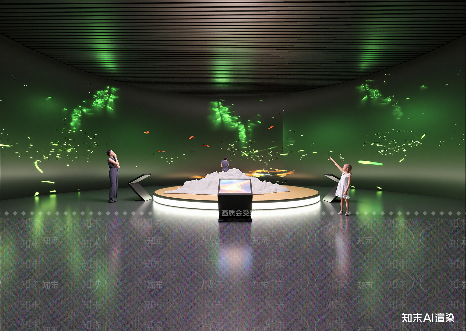 现代科技展厅3D模型下载【ID:1214620832】