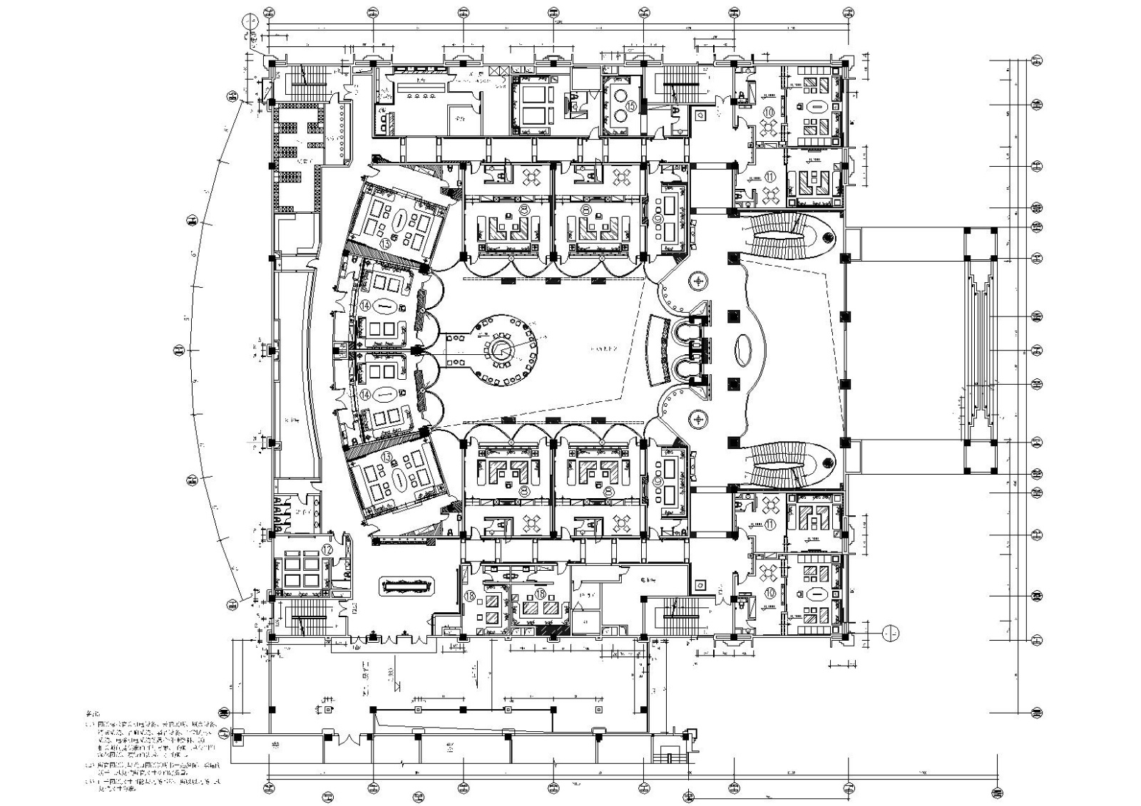 [北京]帝京国际酒店夜总会施工图+效果图cad施工图下载【ID:160713118】