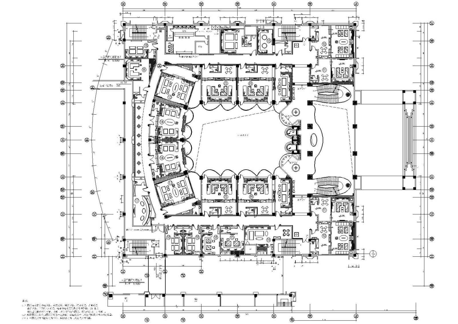 [北京]帝京国际酒店夜总会施工图+效果图cad施工图下载【ID:160713118】