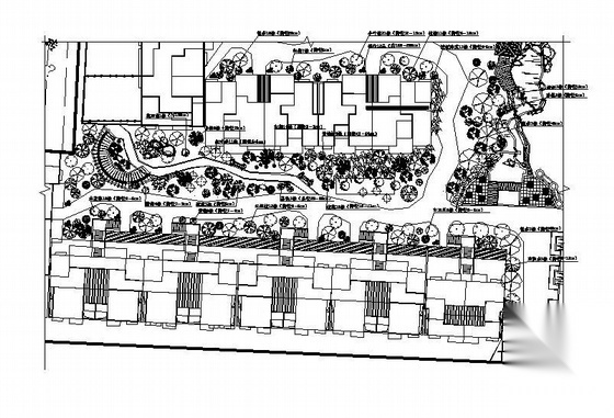 小区景观植物配置图全套cad施工图下载【ID:161075133】