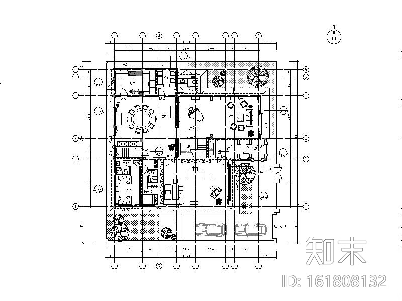 全套别墅精装样板间施工图(含效果图、电器图)施工图下载【ID:161808132】