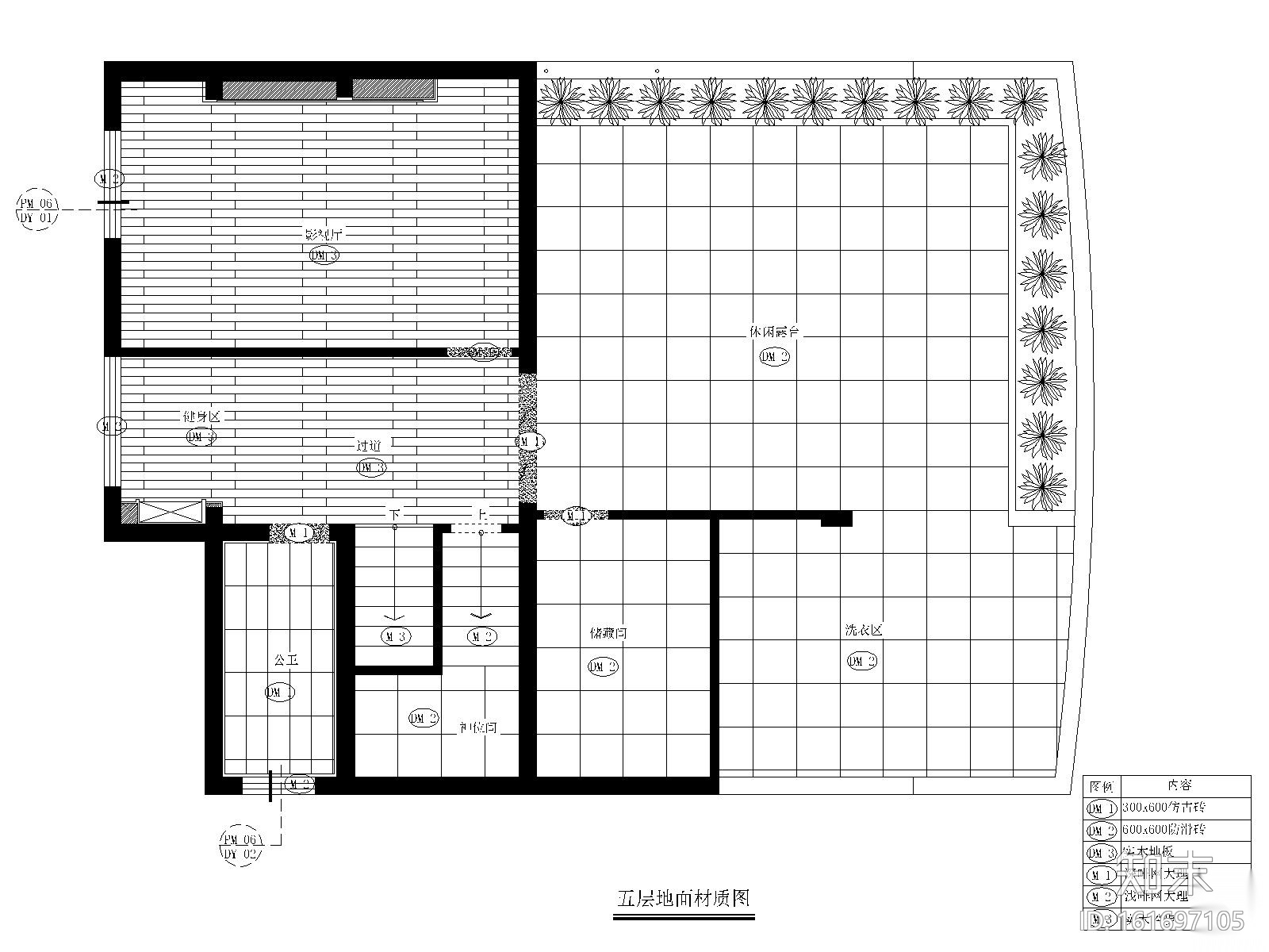 [福州]品川-长乐三居室别墅样板房室内装修CAD施工图+效...施工图下载【ID:161697105】