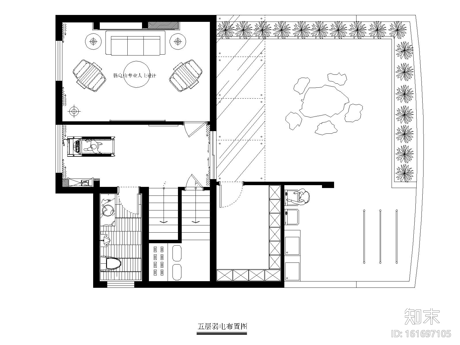 [福州]品川-长乐三居室别墅样板房室内装修CAD施工图+效...施工图下载【ID:161697105】