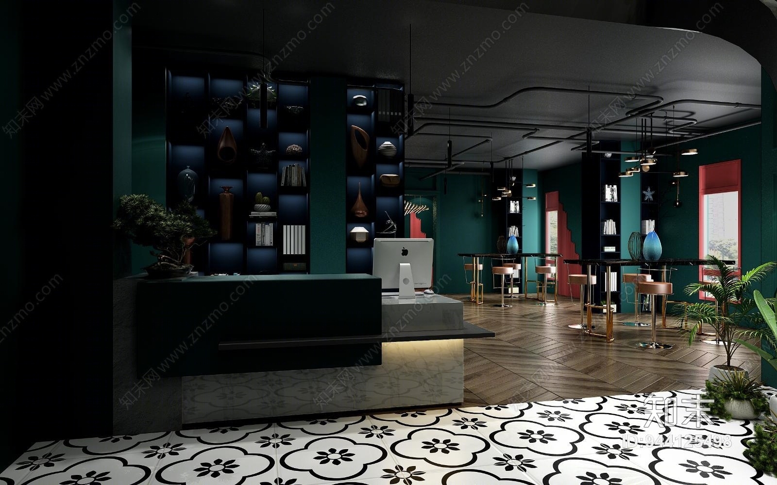 后现代清吧3D模型下载【ID:944125498】
