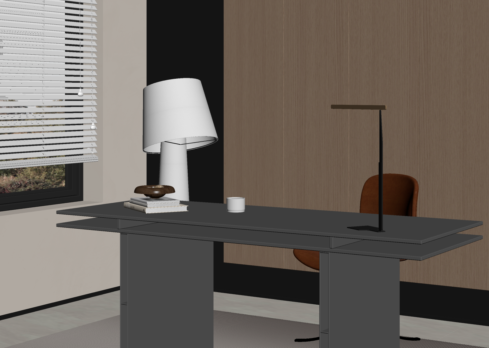 现代办公桌3D模型下载【ID:1214978447】
