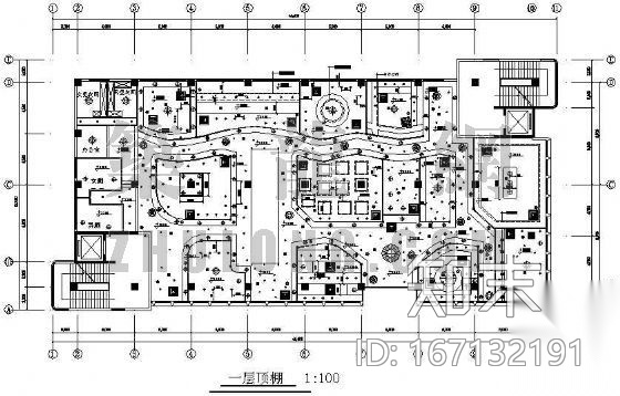 商场设计cad施工图下载【ID:167132191】