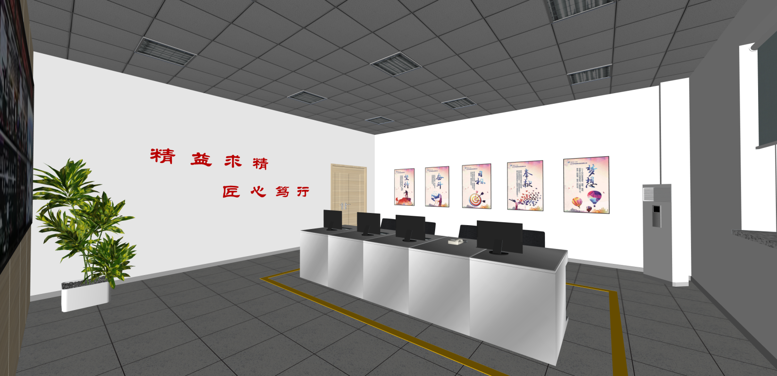 现代监控室SU模型下载【ID:1215997955】