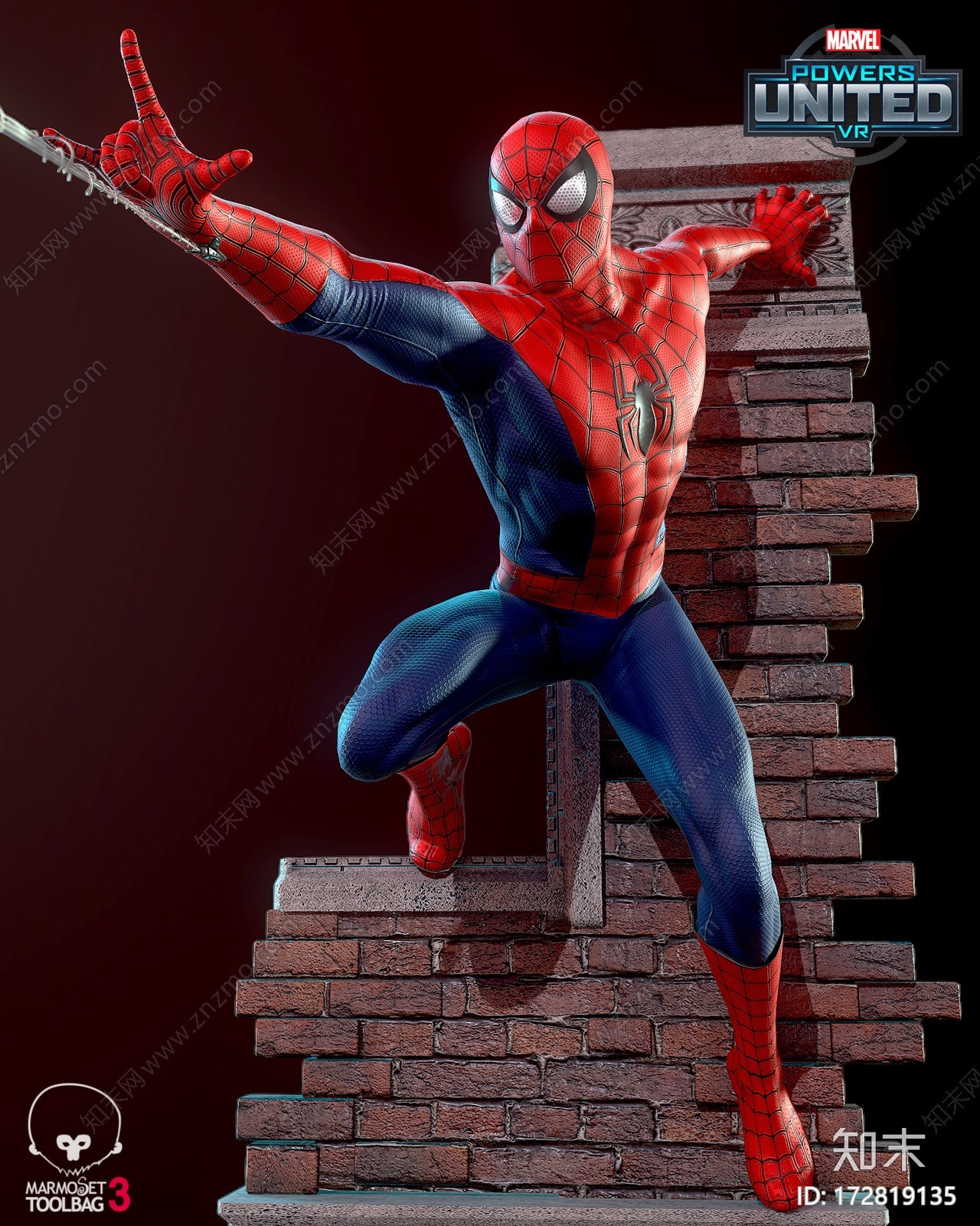 现代蜘蛛侠CG模型下载【ID:172807159】