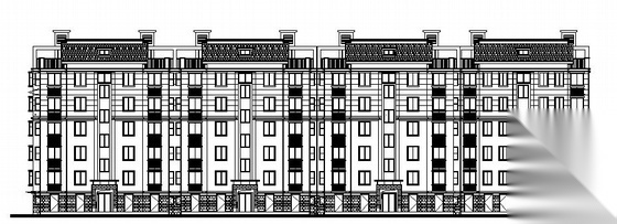 某六层住宅楼建筑施工图cad施工图下载【ID:149846139】